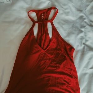 Red tank top